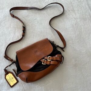 Vintage Lauren Ralph Lauren Larchmont Canvas Crossbody